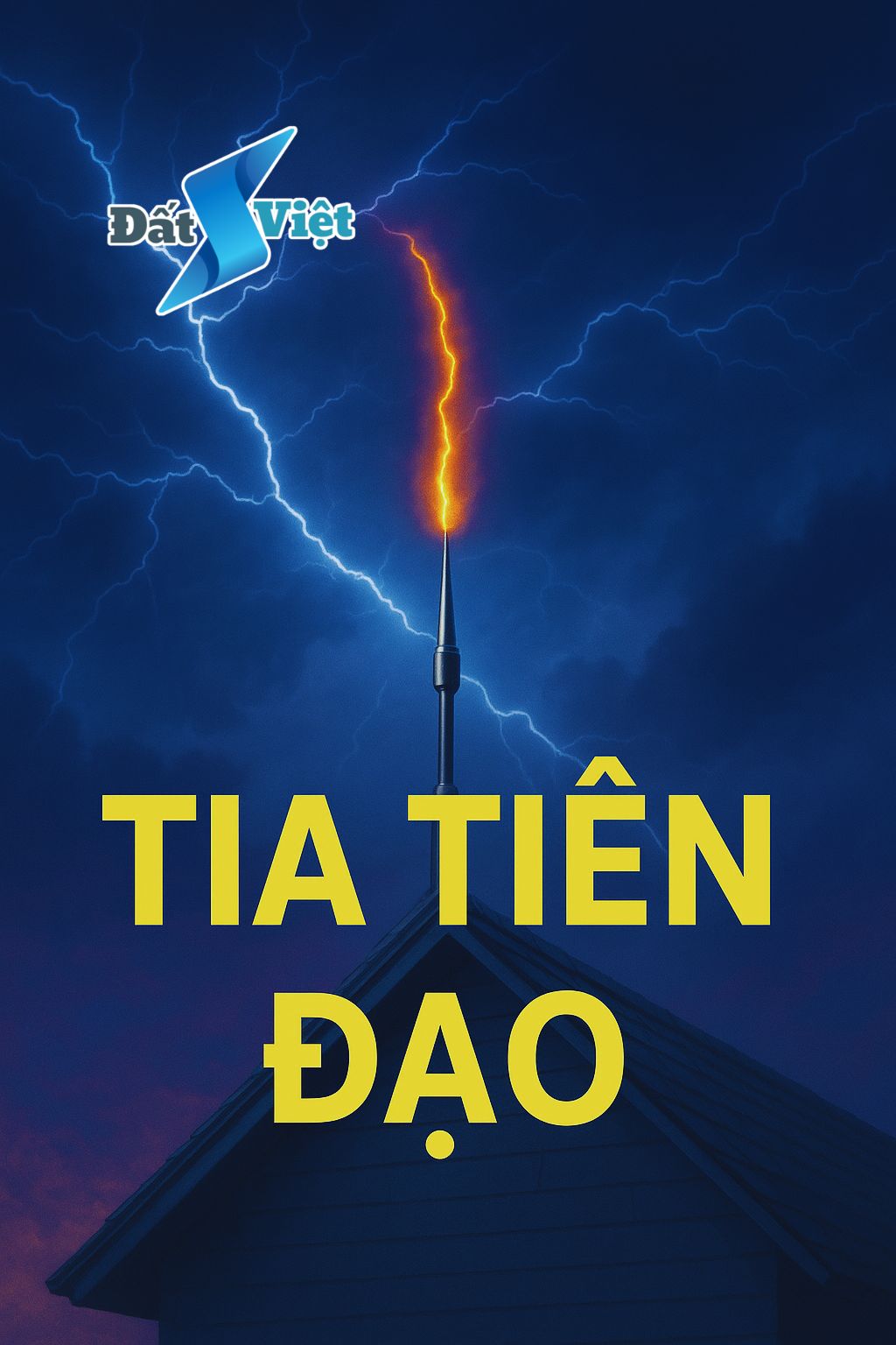 Mô phỏng tia tiên đạo trong hệ thống chống sét chủ động, kim thu sét phát tia điện lên đón sét – Chống Sét Đất Việt