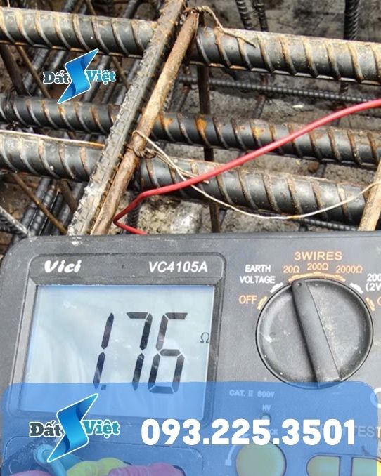 Đóng cọc tiếp địa chống sét tại Phủ Lý Ninh Bình