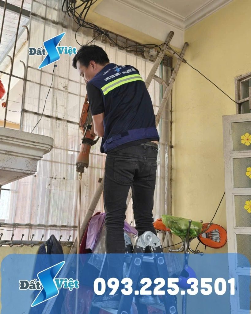 Thi công chống sét cho nhà dân tại Hoa Lư