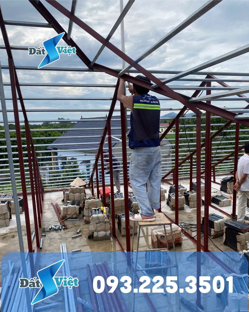 Thi công chống sét nhà mái Thái tại Hải Lựu Phú Thọ