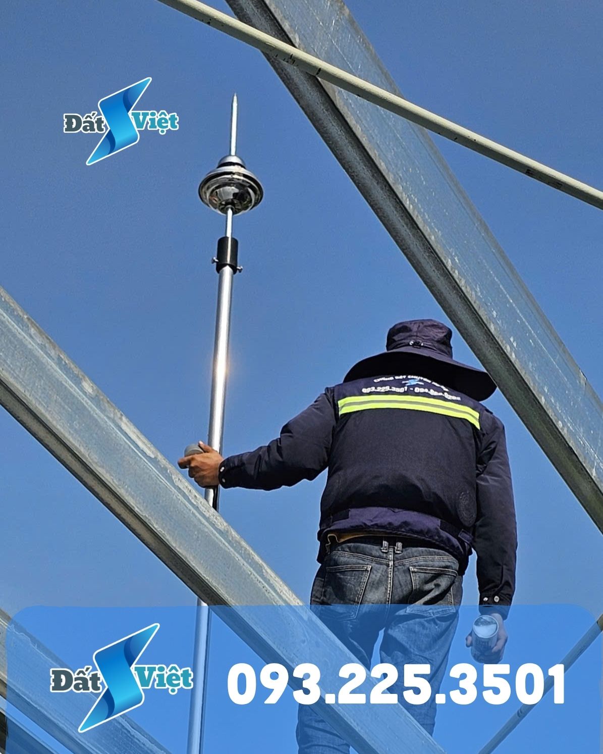 Thi công chống sét nhà 2 tầng khung thép tại Hải Phòng – Chống Sét Đất Việt