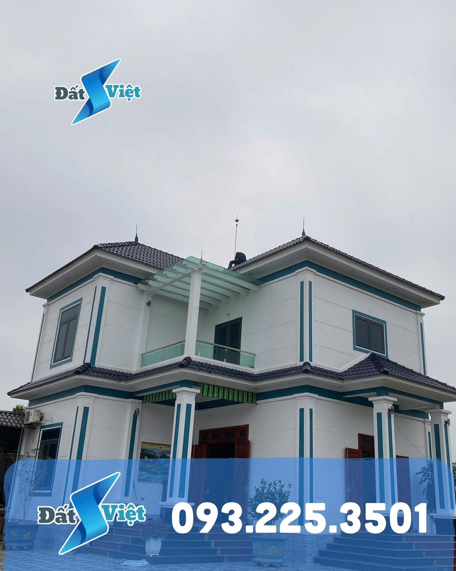 Thi công chống sét nhà 2 tầng mái Thái tại Thạch Thất Hà Nội
