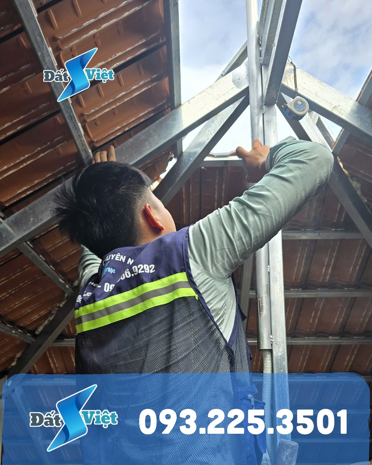 Thi công chống sét nhà mái Thái tại Văn Giang Hưng Yên