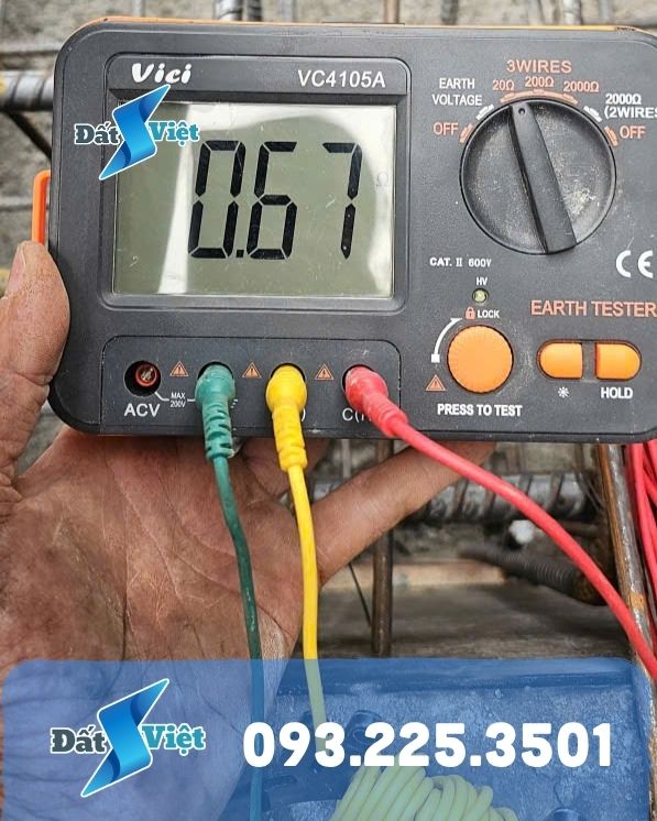 Thi công chống sét nhà mái bằng 2 tầng tại Tam Điệp Ninh Bình