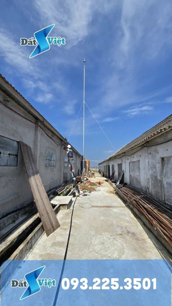 thi công chống sét tại trại lợn Thanh Hóa