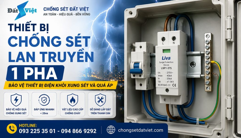Thiết bị cắt sét cho nguồn điện 220V
