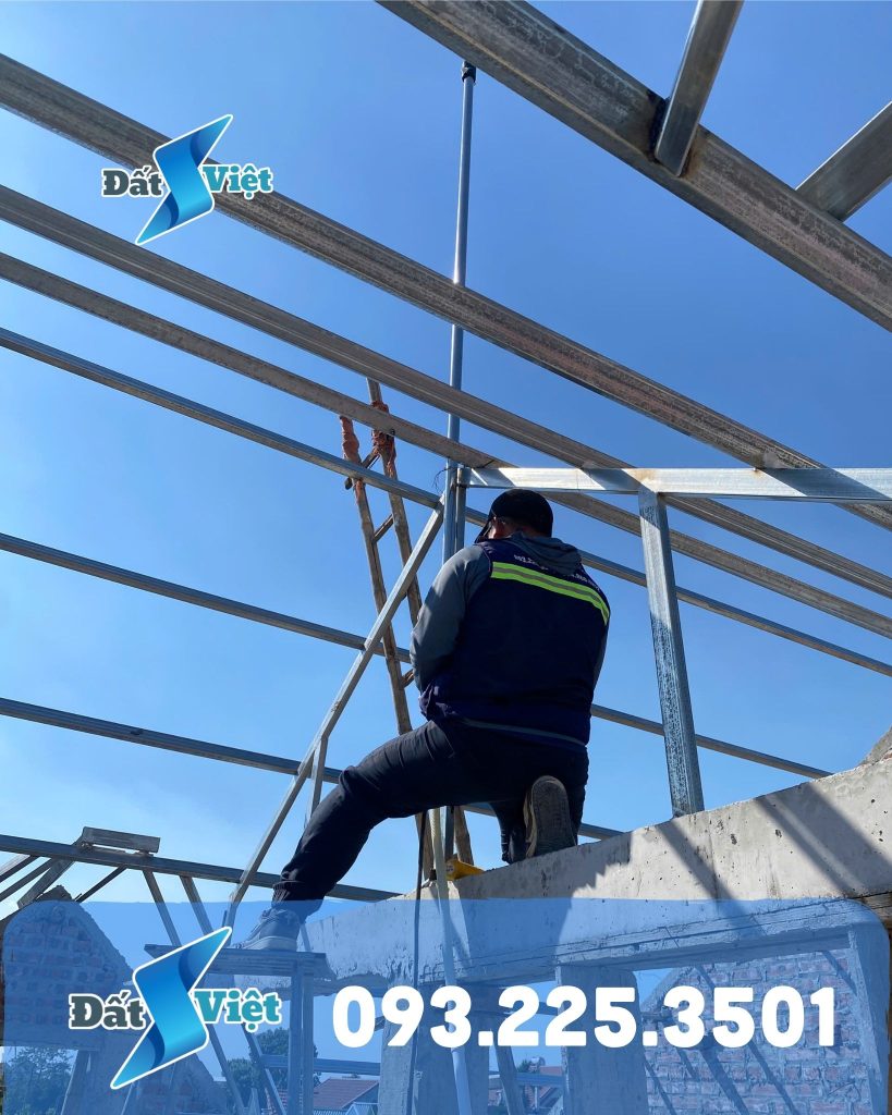 Thi công chống sét tại Thừa Tây, Hải Phòng cho nhà mái Nhật 2 tầng
